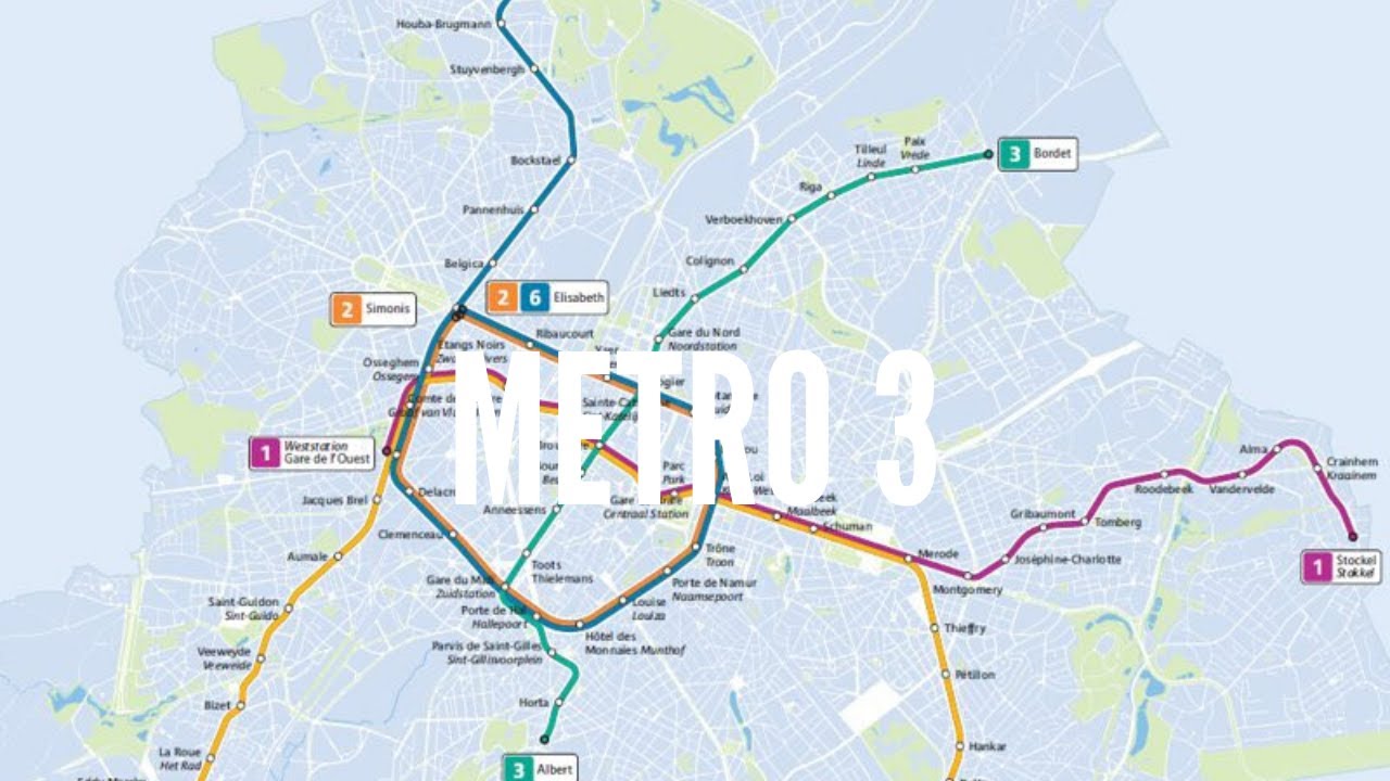 STIB - Chantier futur metro 3