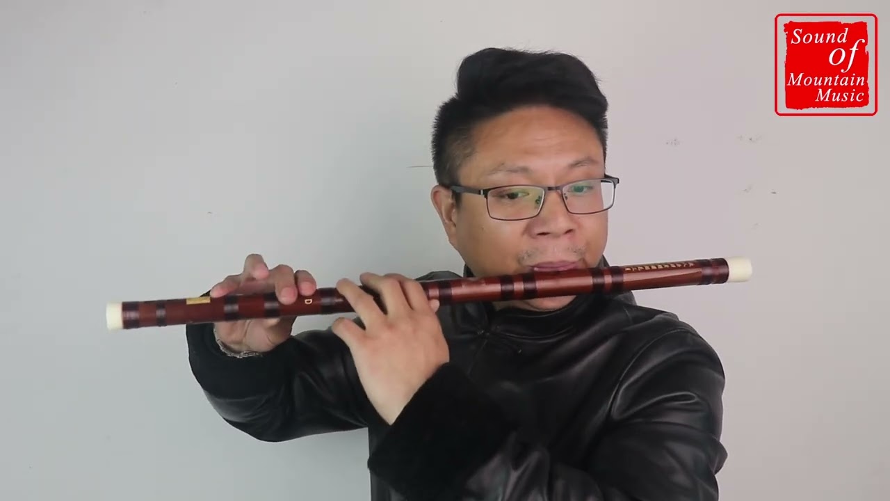 Concert Grade Bitter Bamboo Chinese Flute Dizi Instrument with Accessories One Section 笛子
