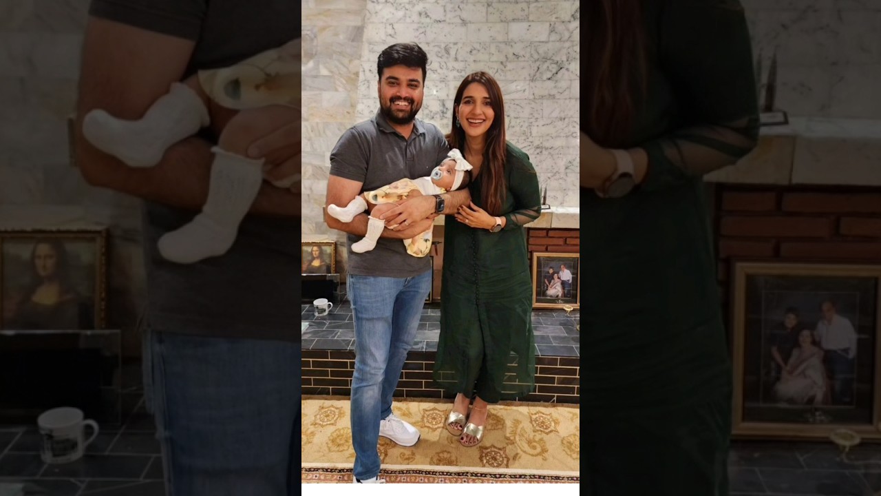 Cute Pakistani Actress Rabab Hashim with family #pakistanidrama #pakistaniactress
