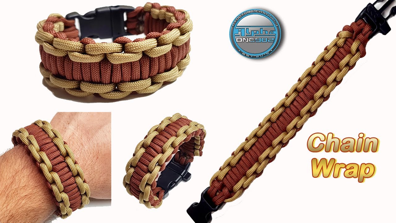 How to Make Paracord Bracelet Chain Wrap World of Paracord Tutorials DIY