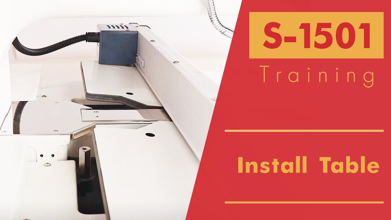 Smartstitch Embroidery Machine S1501 Get Started  How to Install Table