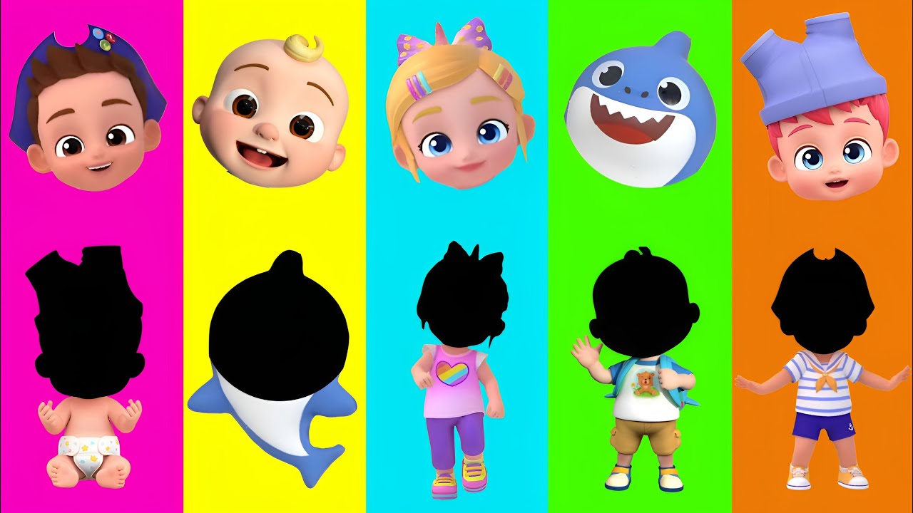 Wrong eyes👀 DAME TU COSITA SONG👀 Bebefin and Baby Shark and Bora and Cocomelon and NuNuTv