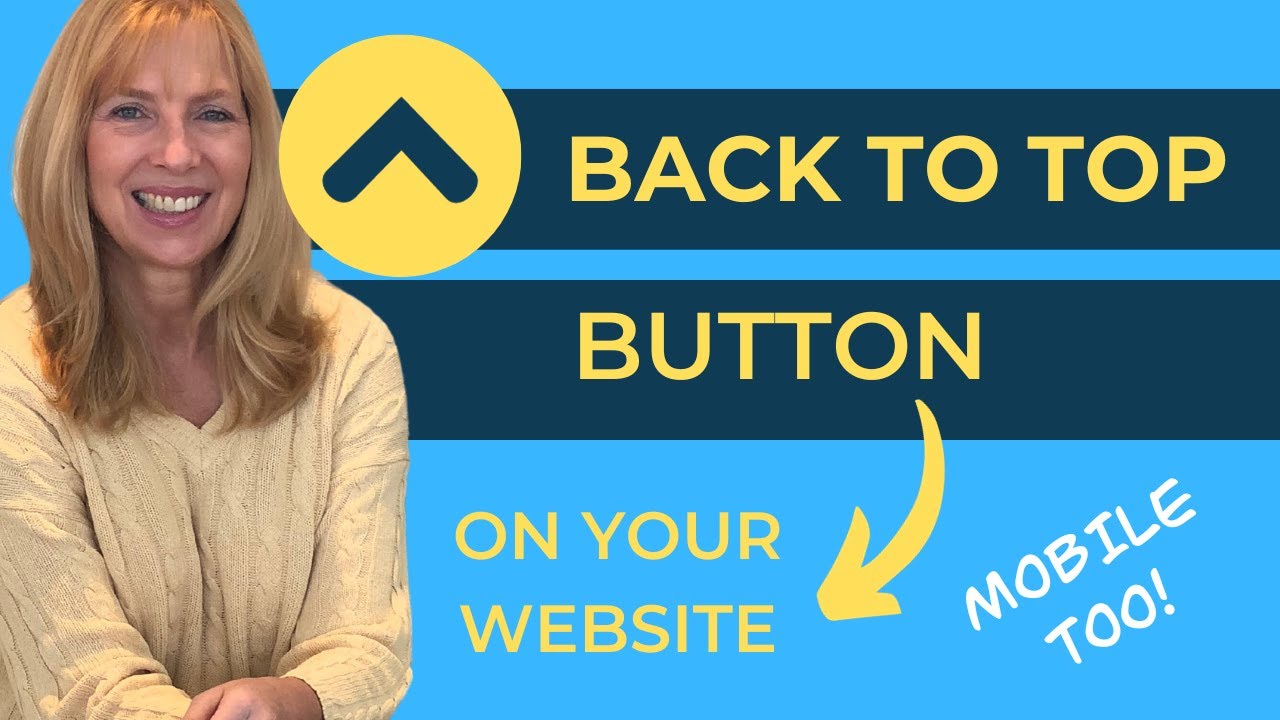 How to Add a Back to the Top Button to Your Wix Website - Mobile Too!