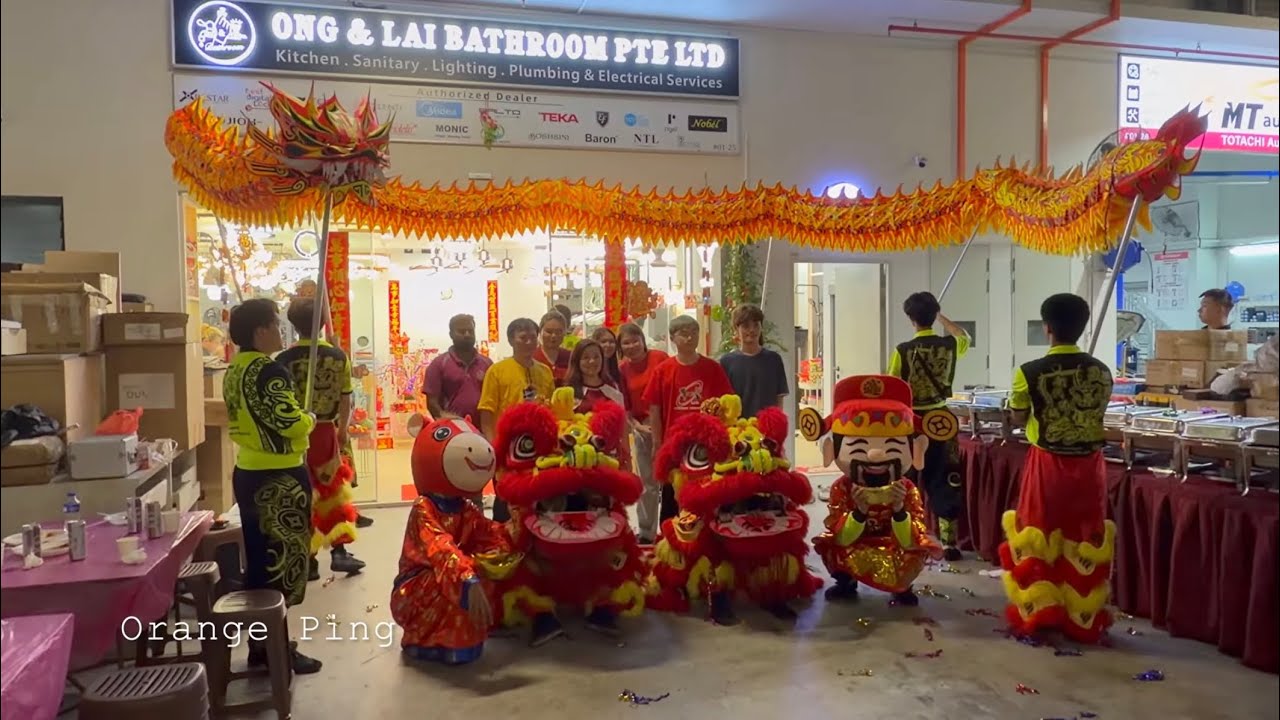 晟洪醒狮健身院 （新代佛鹤）Sheng Hong Lion Dance Athletes Troupe at Ong & Lai Bathroom Ptd Ltd (Main Office)