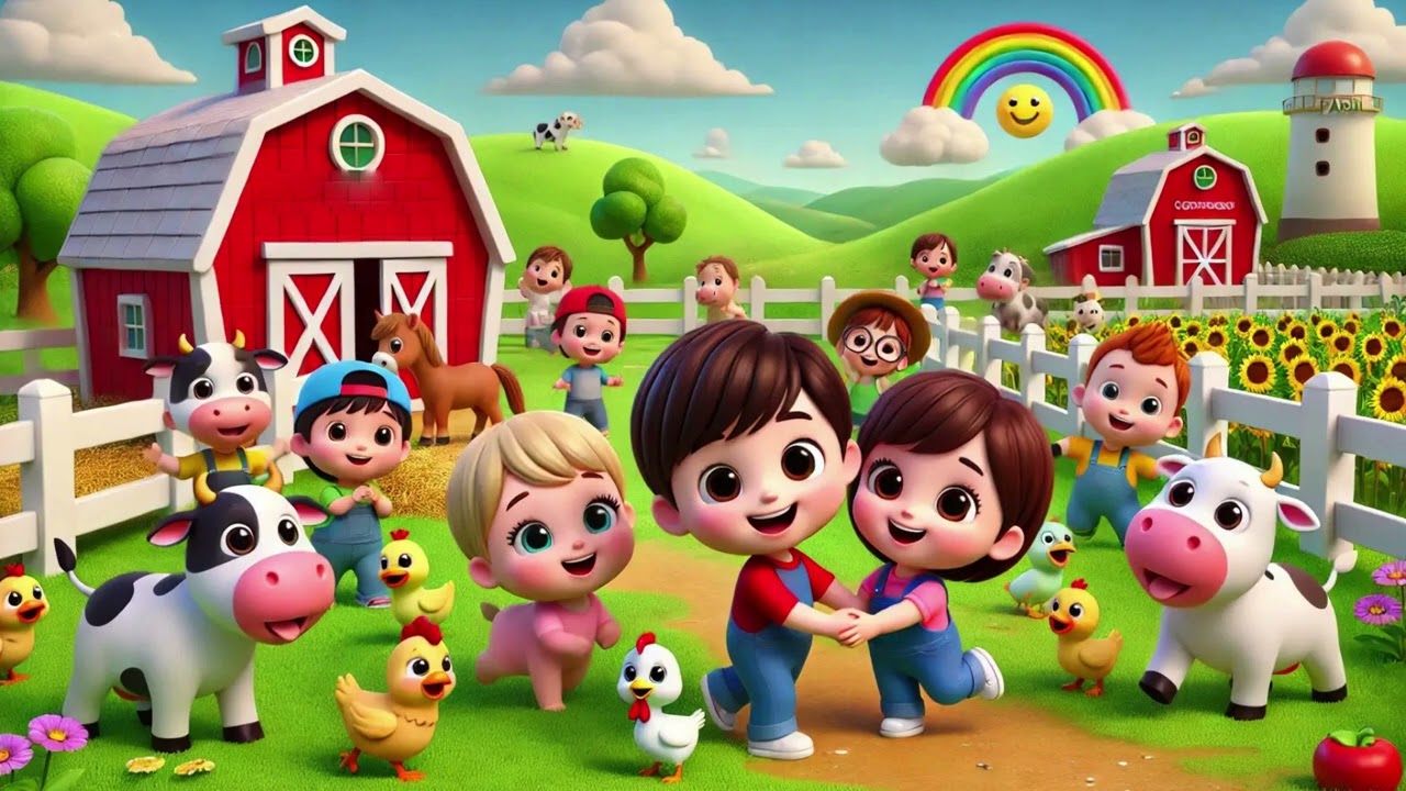 🐮🐷 The Funny Farm Friends: A Hilarious Barnyard Adventure! 🐔🐴|Nursery Rhymes & Kids Songs