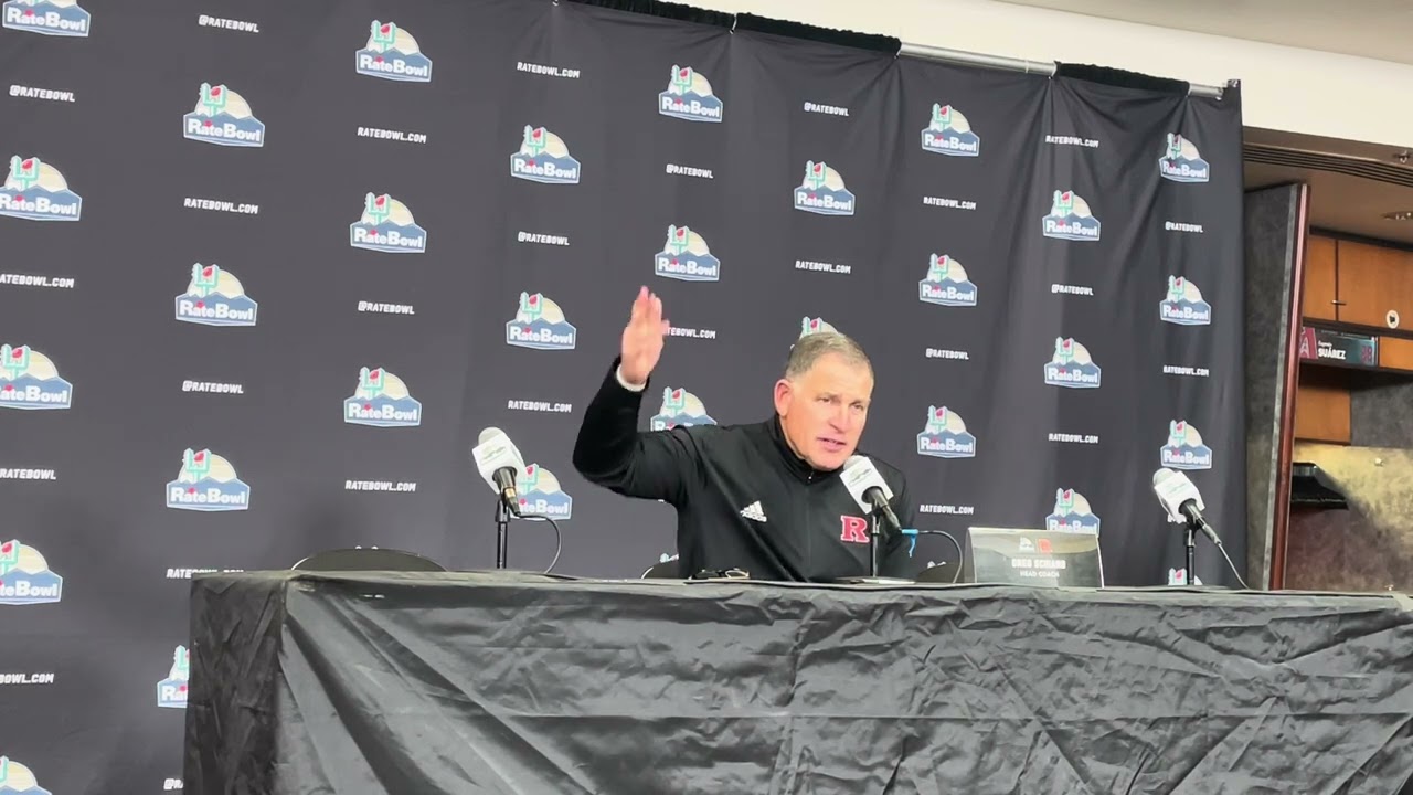 Greg Schiano reacts to Rutgers blowing lead to Kansas State in Rate Bowl