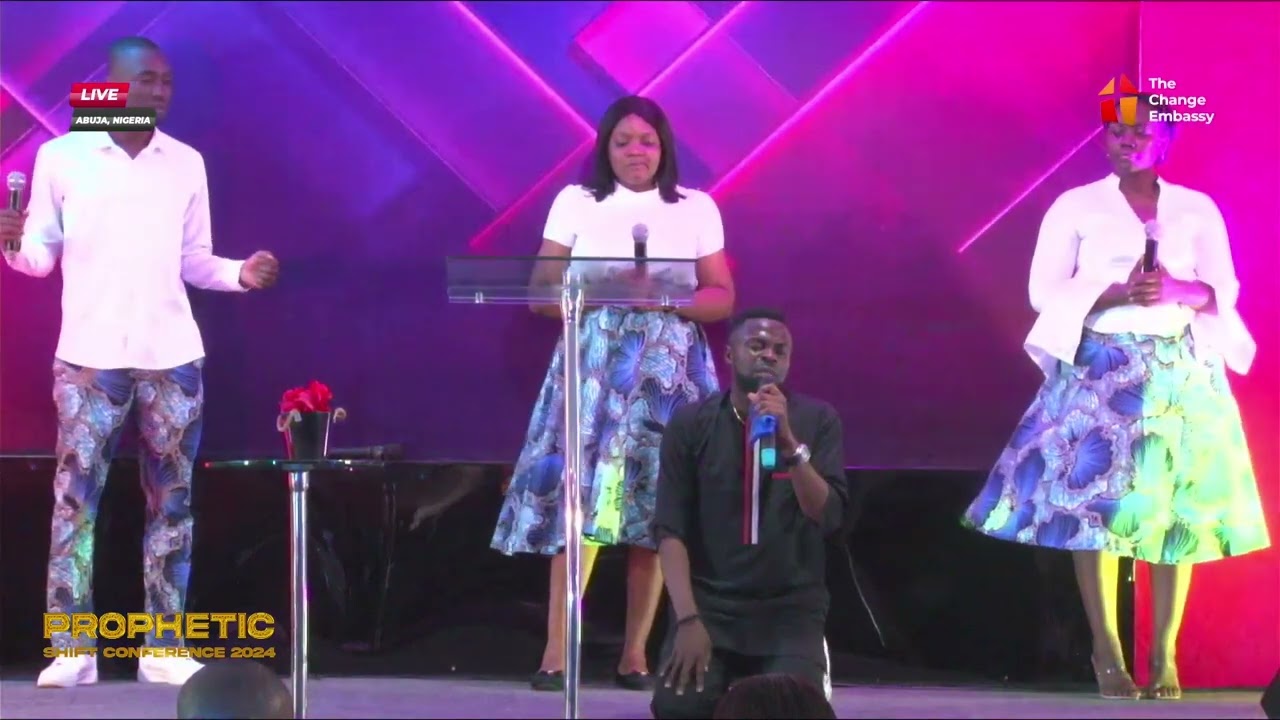 PETERSONGS MINISTERS POWERFULLY AT THE PROPHETIC SHIFT CONFERENCE 2024.. THE CHANGE EMBASSY ABUJA.