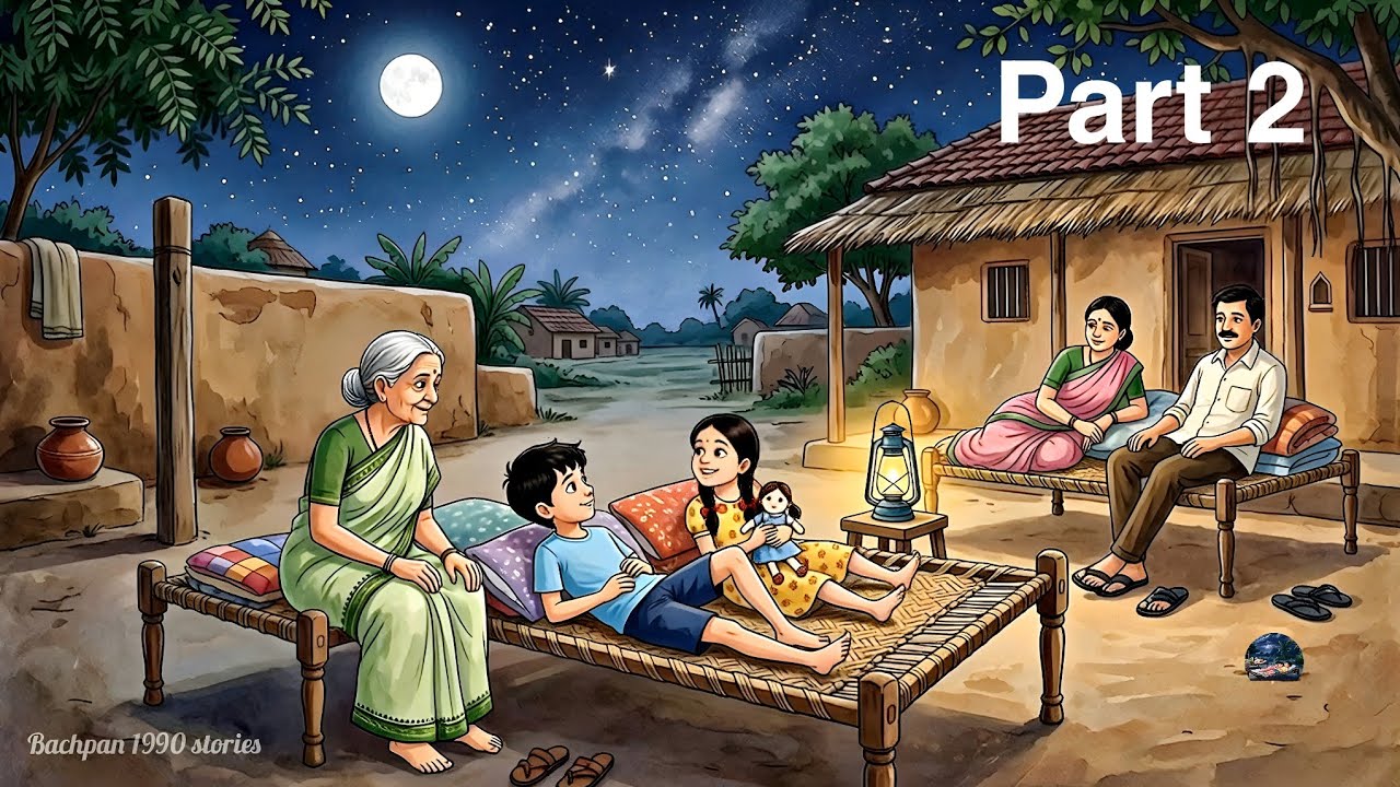नानी के गाँव आम चोरी करते पकड़े जाना, मछली पकड़ना | 90s Nostalgia Ghibli Style