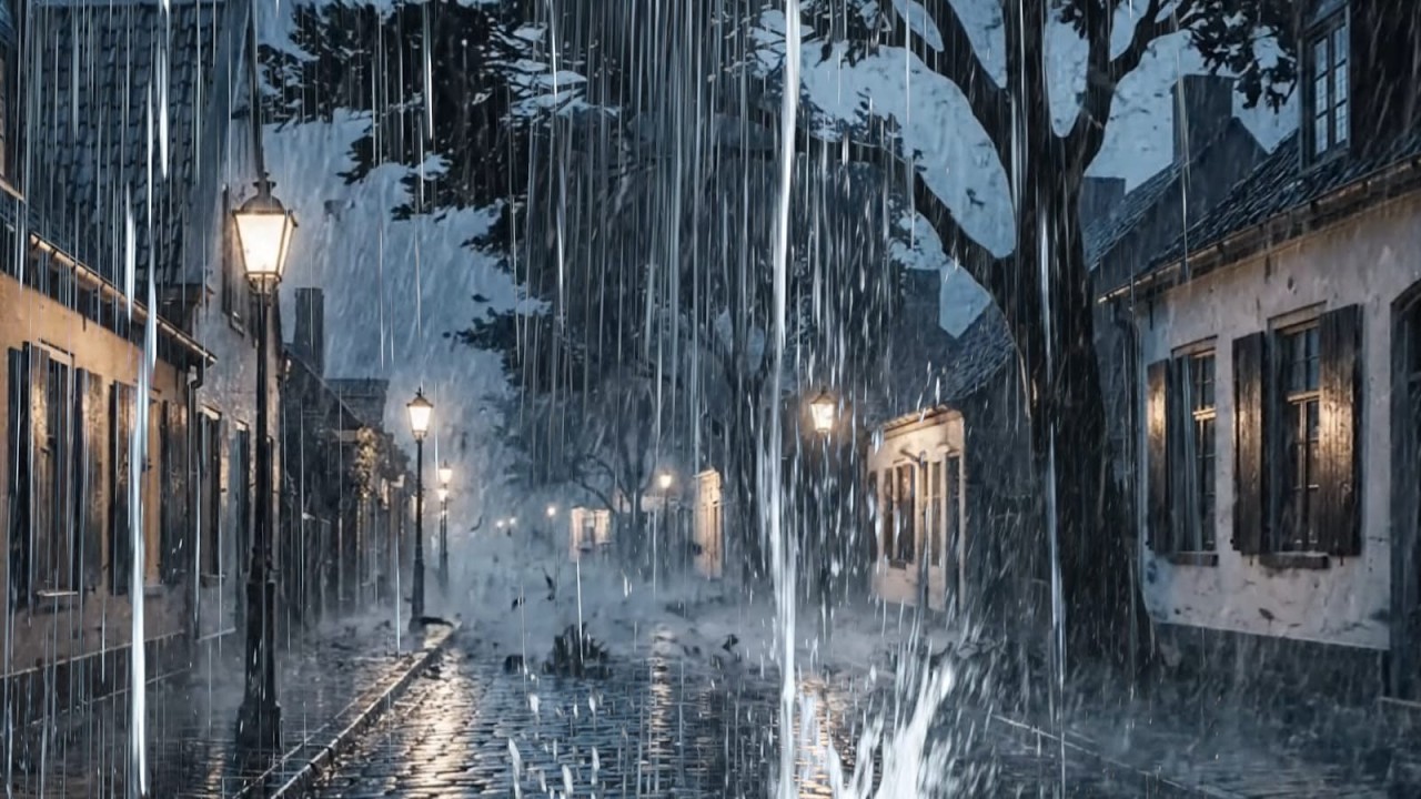 Heavy Rain in the Forest Porch, Bonfire and Thunderstorm Sounds To Helps Reduce stress, Sleep