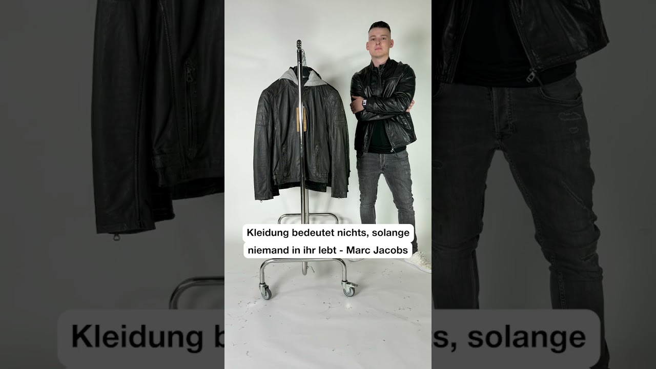 Schwarze Lederjacken sind immer im Trend