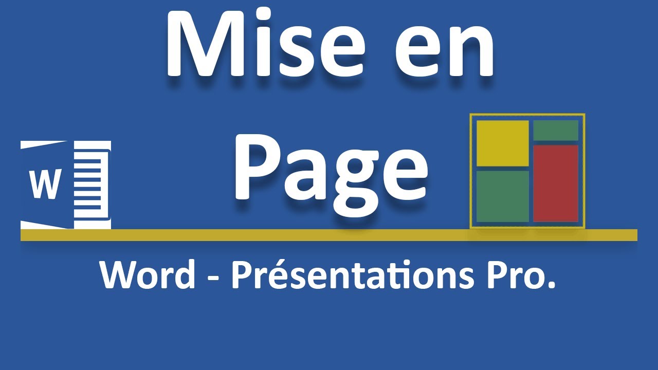 Mise en page de document avec Word