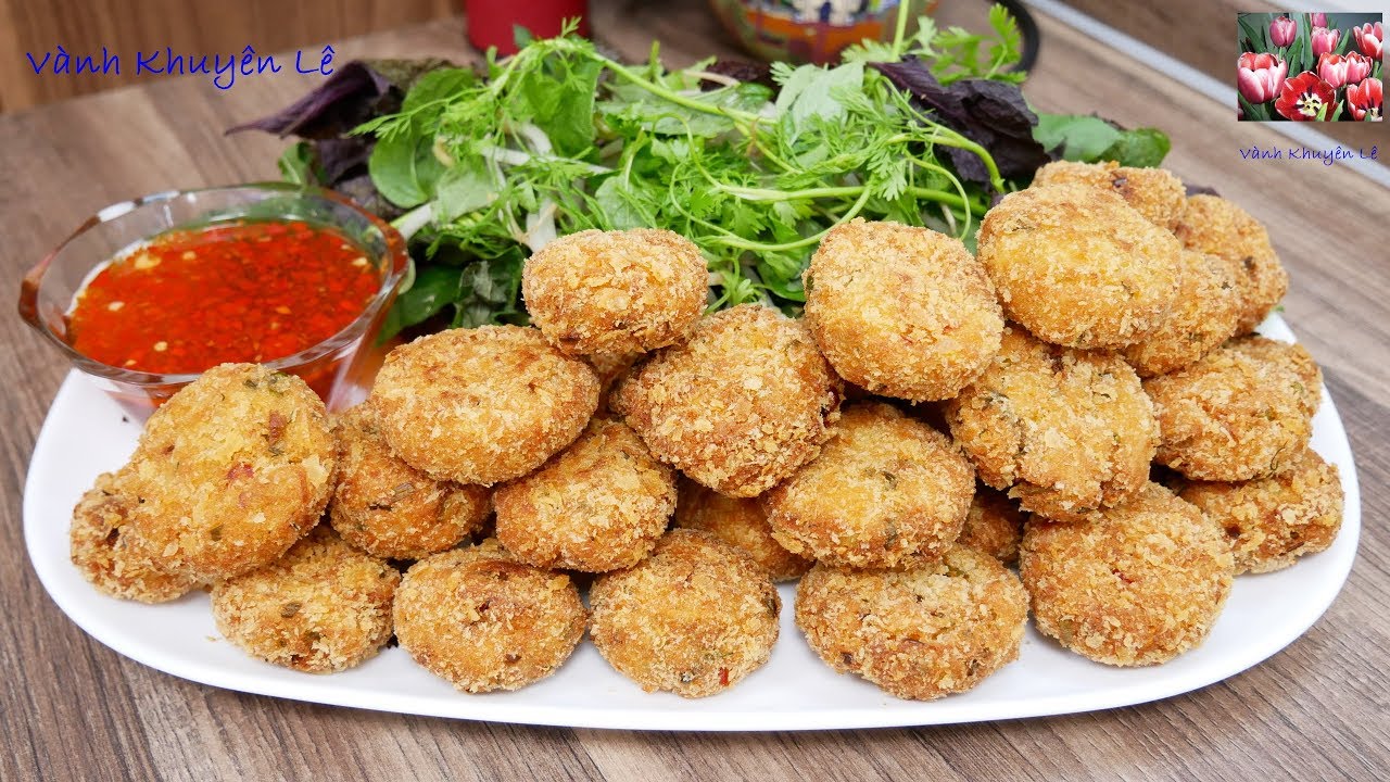 CHẢ CHAY TỪ BÃ XÁC ĐẬU NÀNH khi làm Đậu Hũ, Mẹo chiên CHẢ không ngấm Dầu, Pha Nước Mắm, Vanh Khuyen