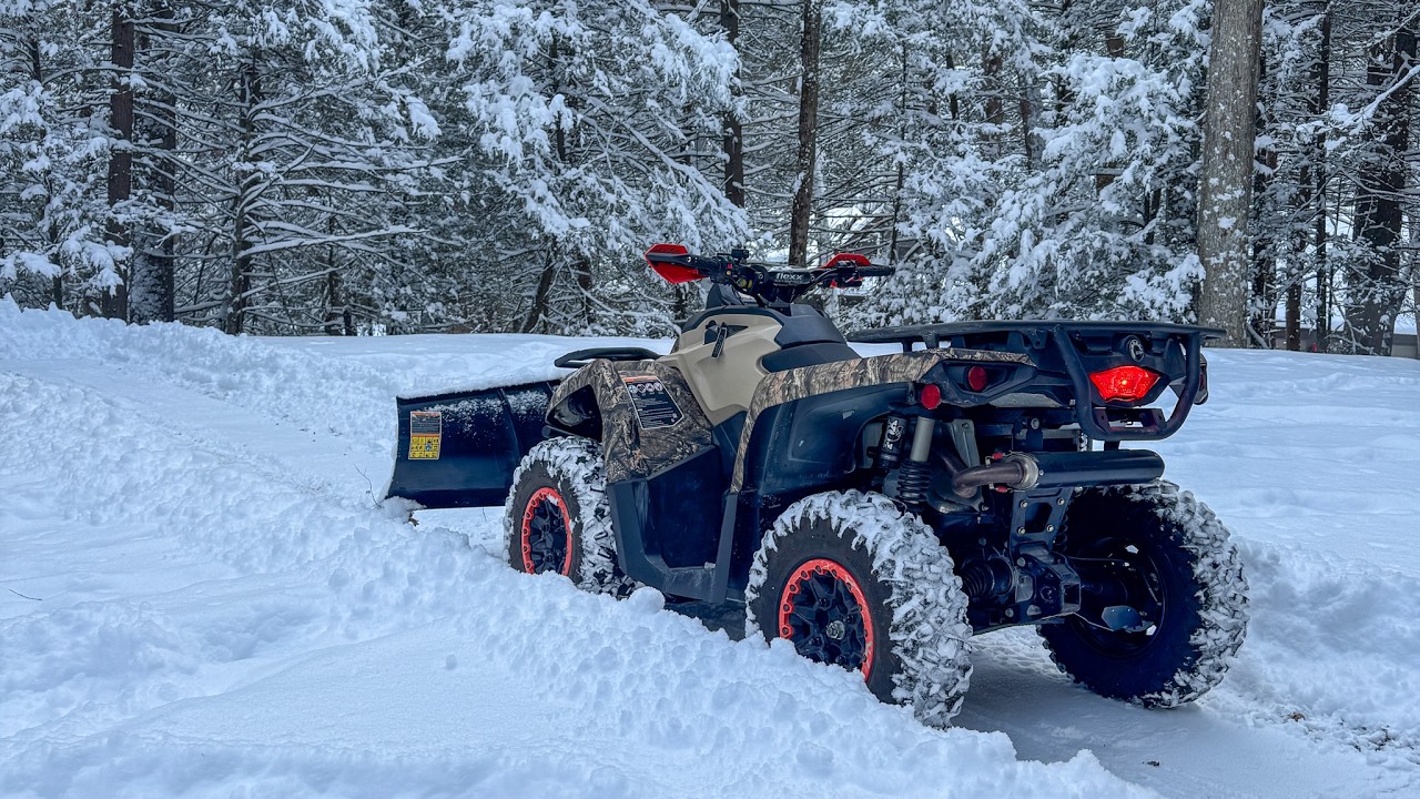 2026 Winter Storm Fern - Can Am Outlander 570 - Snow Plowing