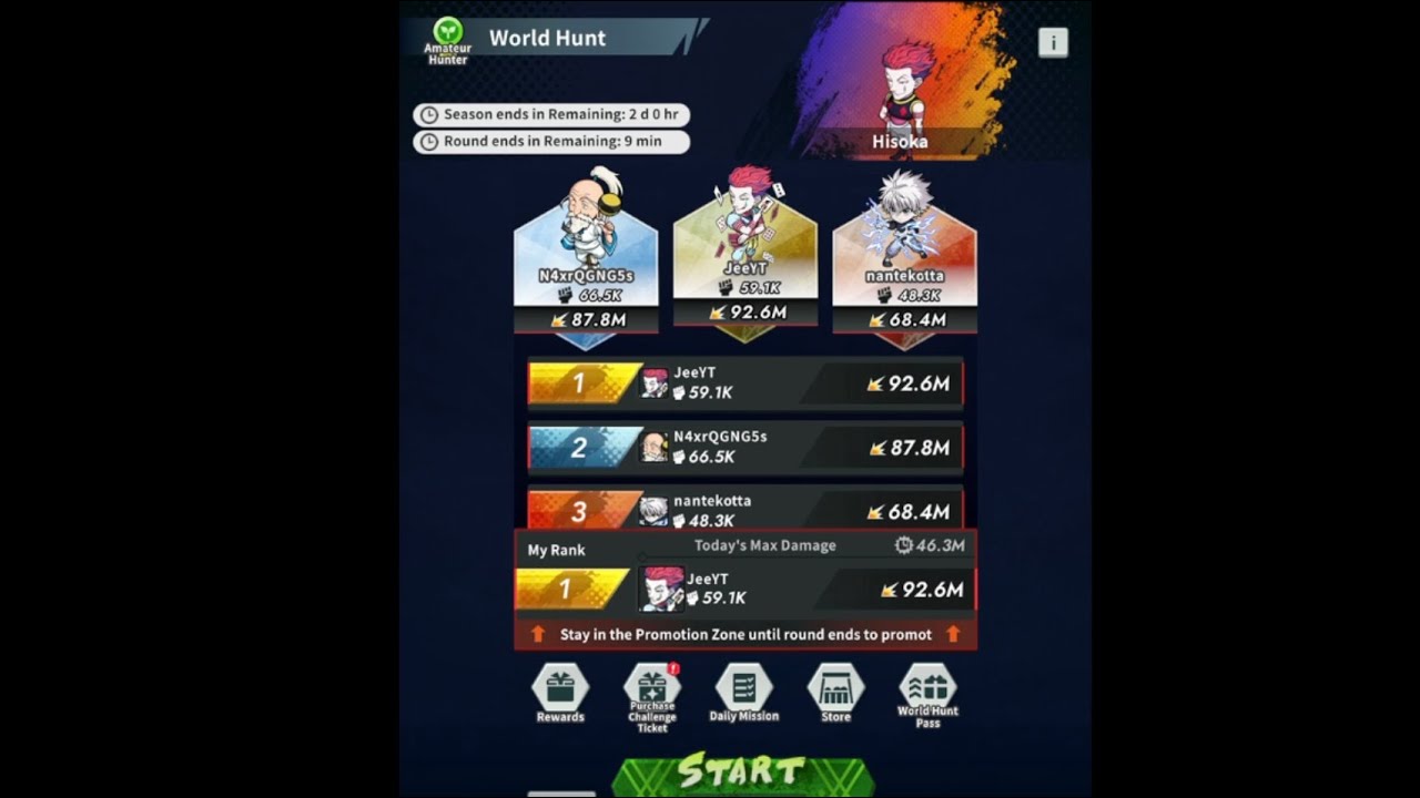 World Hunt Guide | Hunter X Hunter NEN SURVIVOR |