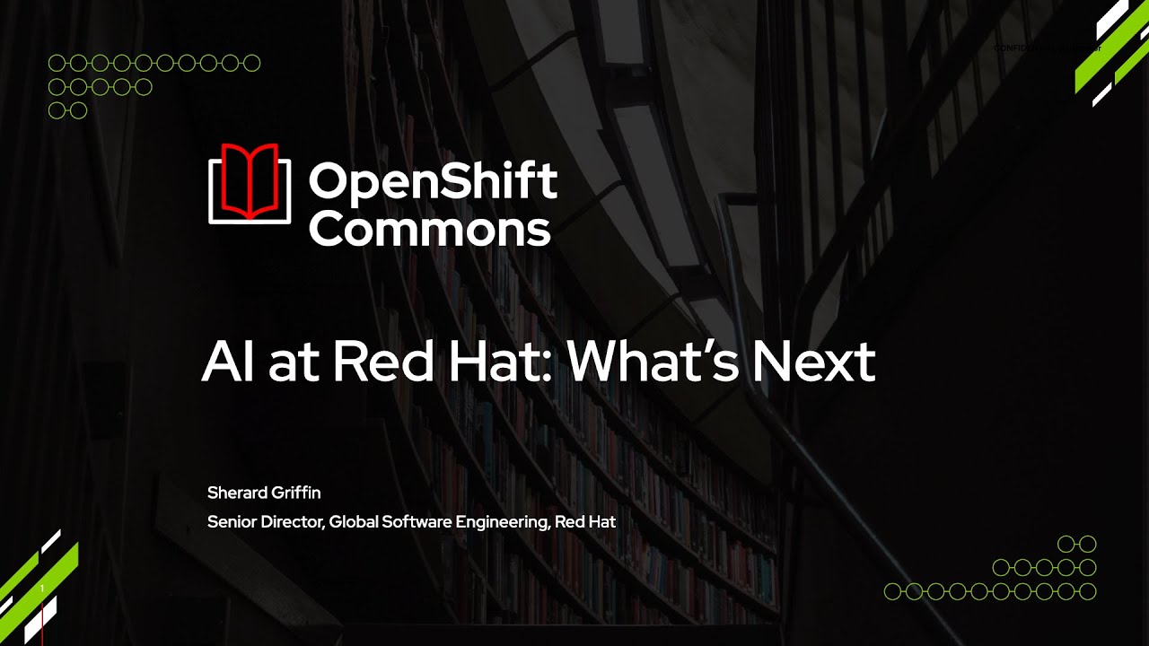 OpenShift Commons Gathering, Raleigh - Artificial Intelligence at Red Hat: What's Next