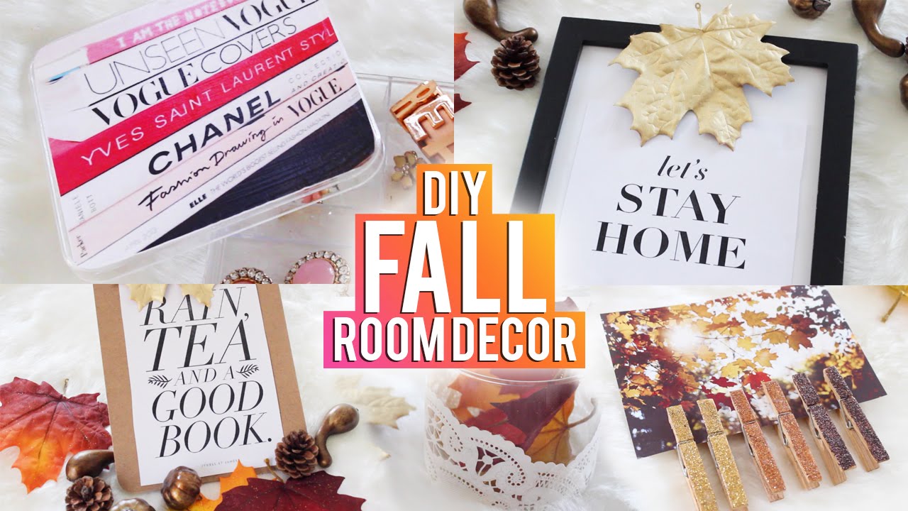 DIY TUMBLR Fall Room Decor