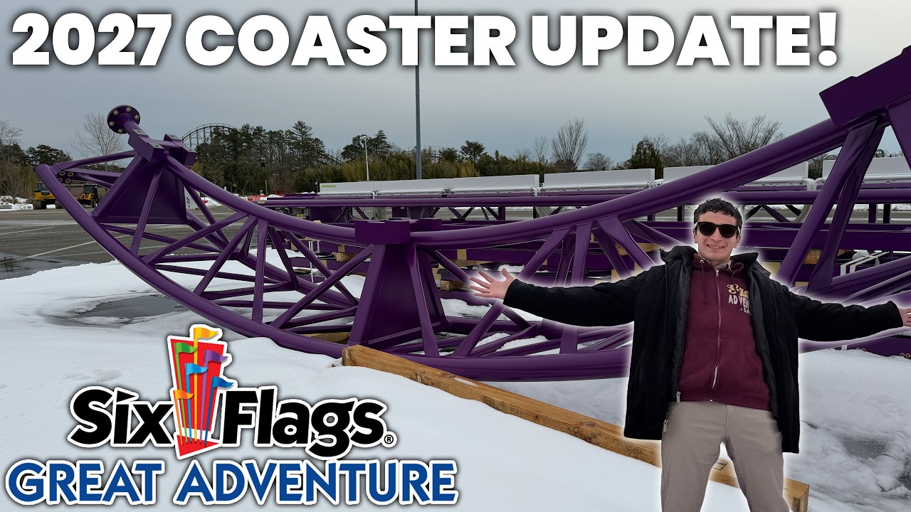 Новая трасса для новых американских горок Six Flags Great Adventure, которые появятся в 2027 году...