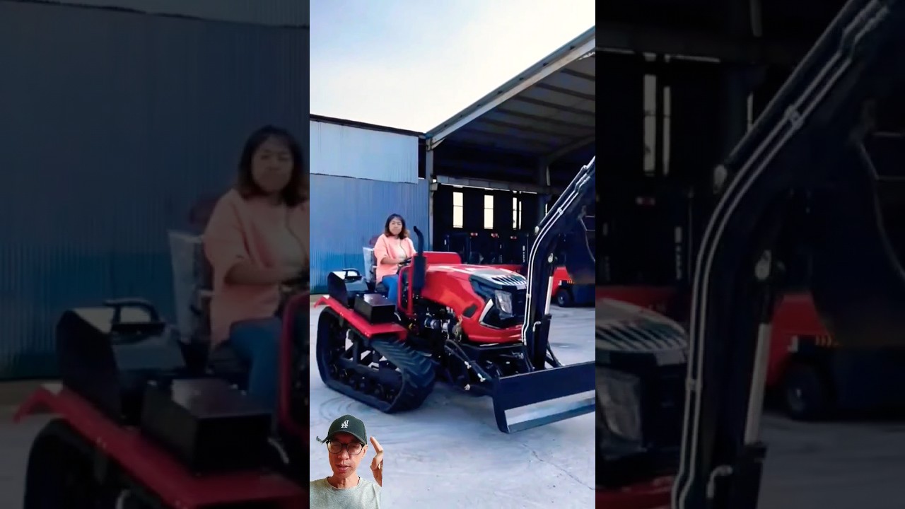 Mesin Tractor Mini cocok untuk kebun kelapa sawit #agriculture #tractor #excavator