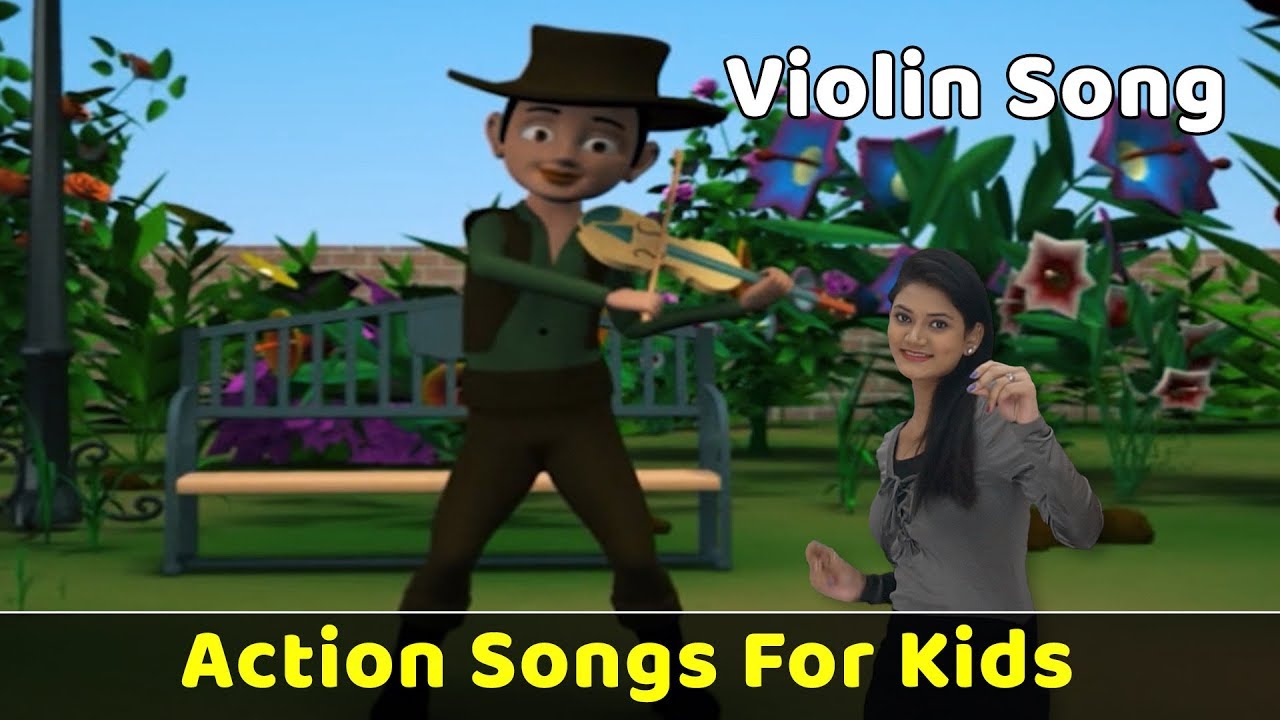 Violin Violin Play Play Song | Action Songs For Kids | Nursery Rhymes With Actions | Baby Rhymes