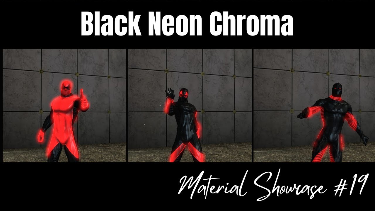Material Showcase Ep 19: Black Neon Chroma