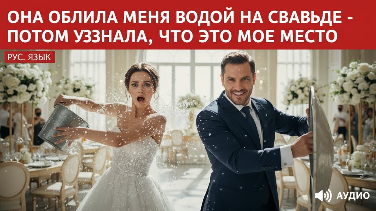 Она облила меня водой на своей свадьбе – а потом узнала, что место принадлежит мне