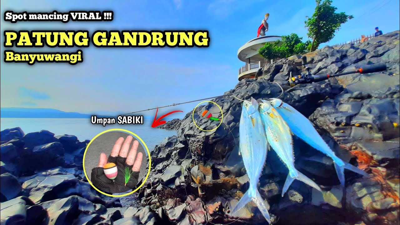 Spot Mancing Pinggiran VIRAL !!! Pantai Watudodol Banyuwangi || Teknik Umpan Sabiki Pelampung.