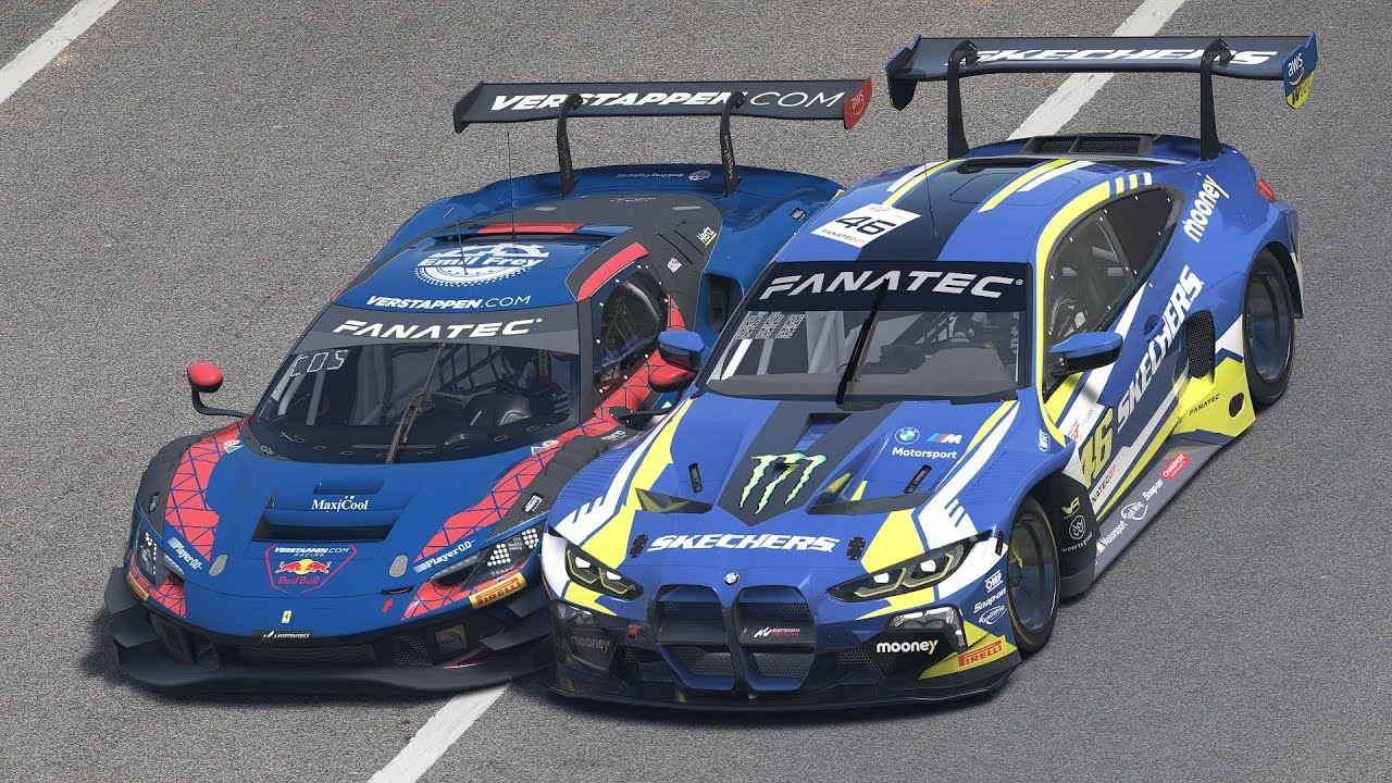 Max Verstappen vs Valentino Rossi | Ferrari 296 GT3 vs BMW M4 GT3 at Monza