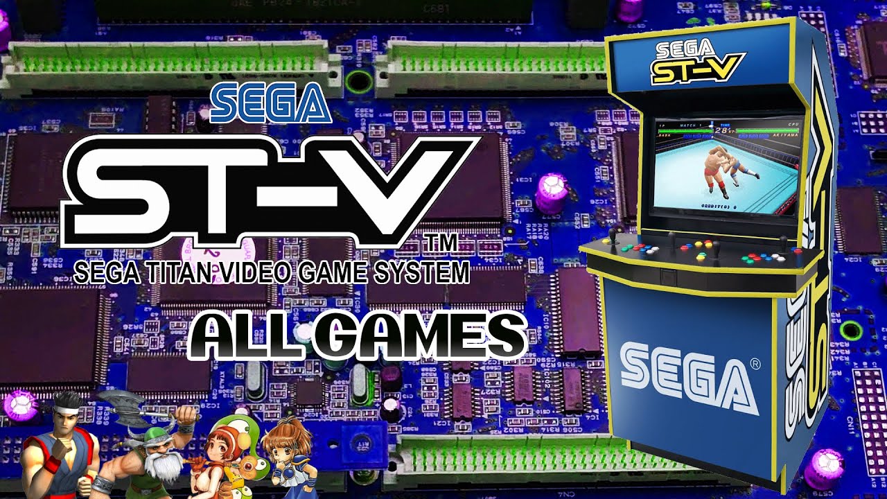 ALL SEGA TITAN VIDEO GAMES (ST-V) (46 TITLES) - Batman Forever, Golden Axe, Elan Doree, Cotton 2