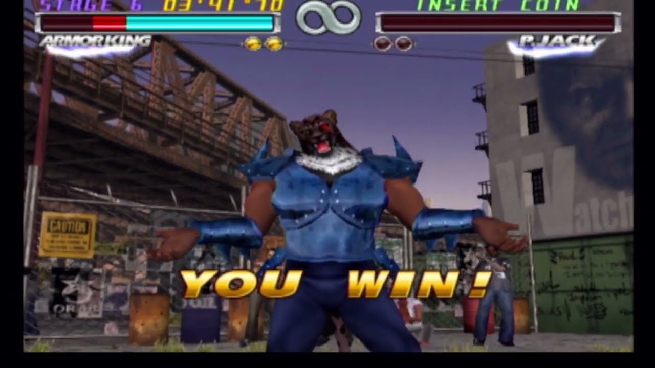 Tekken tag tournament (PS2) armor king (1 on 1)