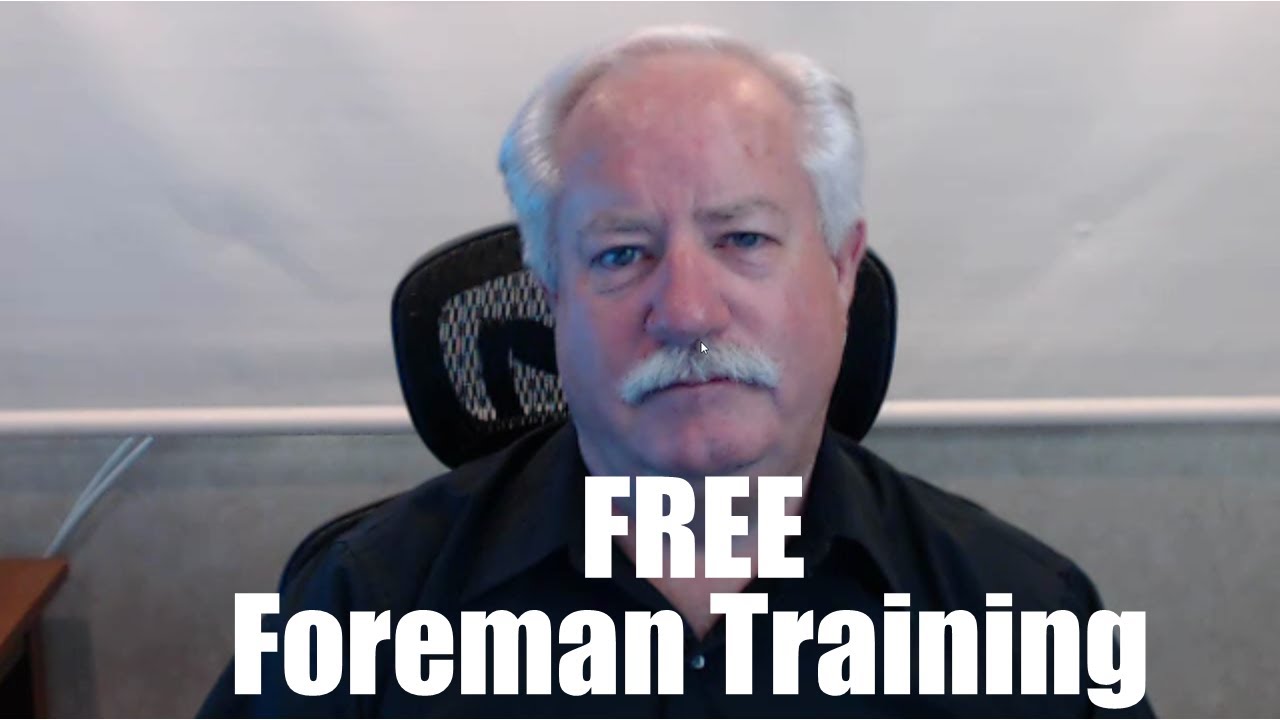 FREE Electrical Foreman Training