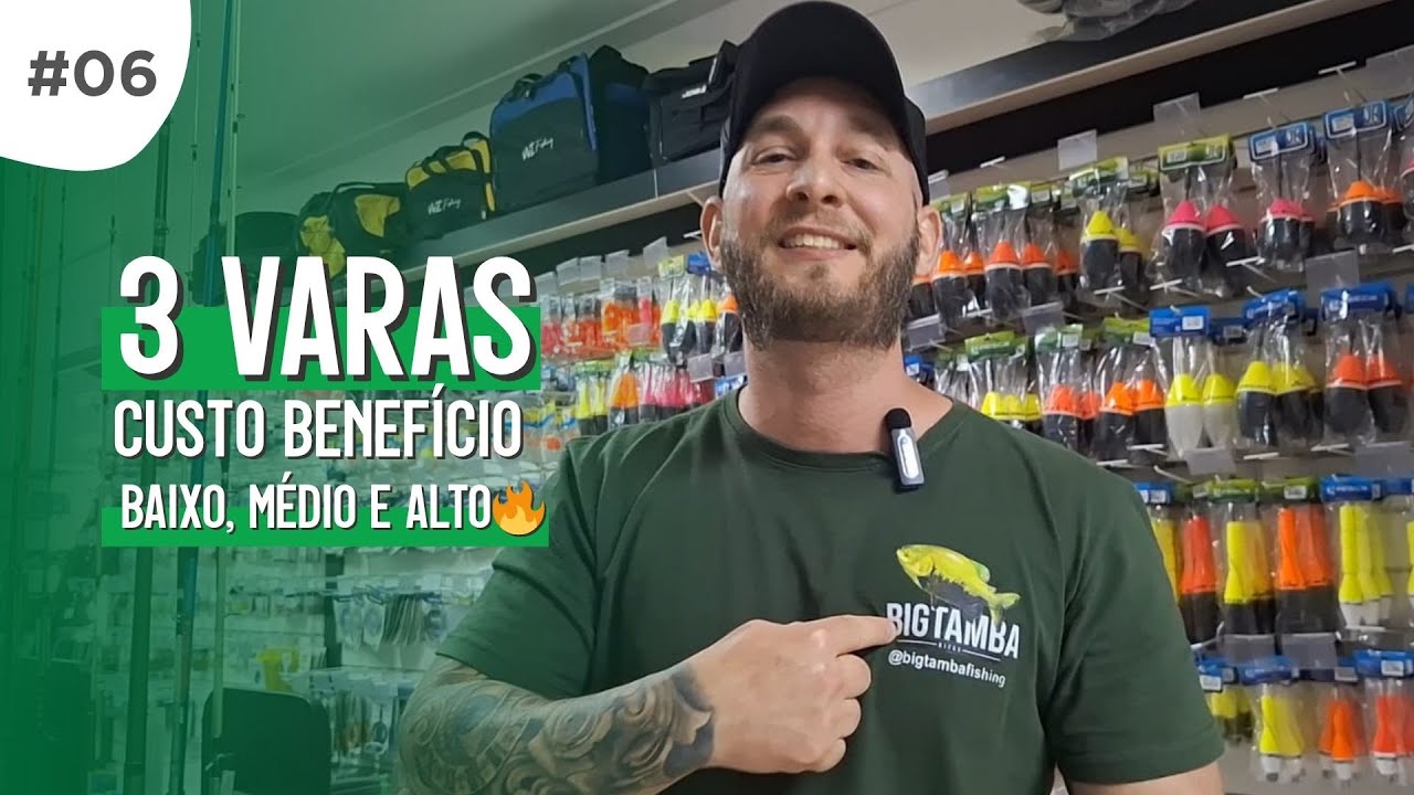 DICA #6: As 3 Melhores Varas de Pesca Custo-Benefício (Iniciante ao Avançado)