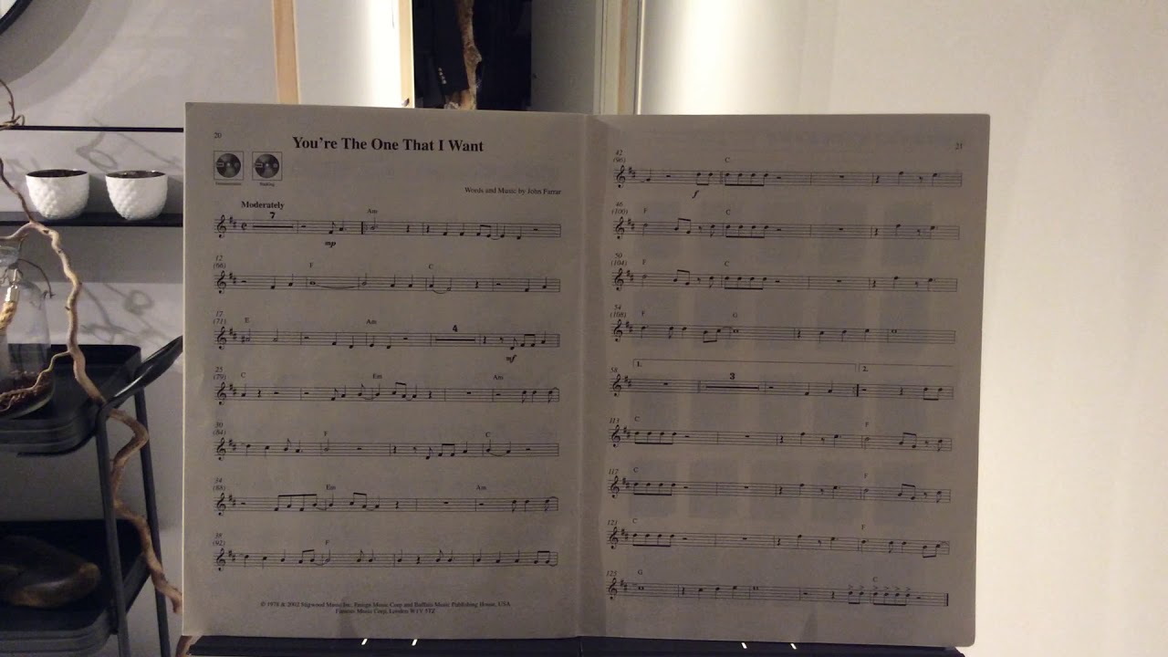 Your the one that I want - m trumpet