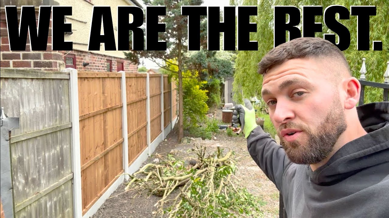 BEAUTIFUL 20 x Bay Fence Install Transforms This Garden