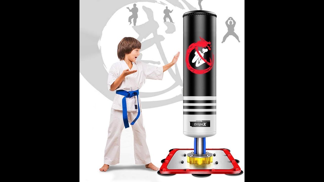 Dripex Adult  Kids Freestanding Punching Bag || Heavy Boxing Bag with Suction Cup Base