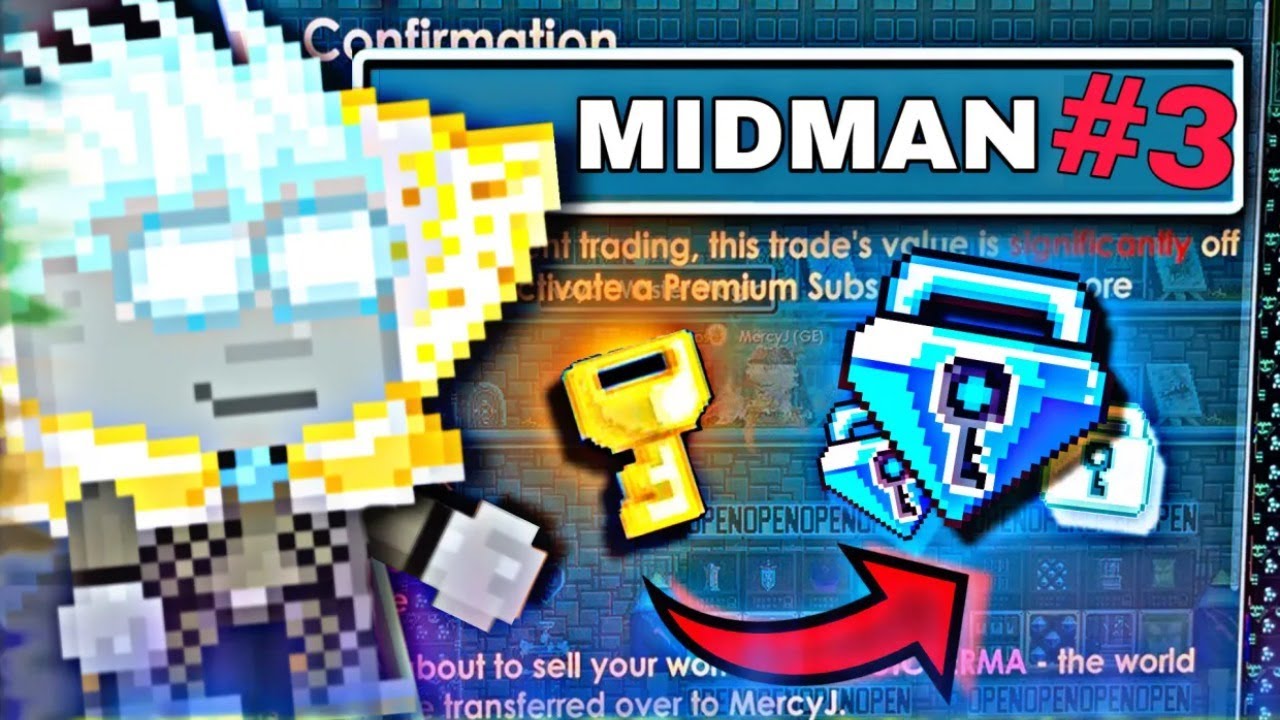 Doing Midman For BUY+ Profitable World #3 | Growtopia
