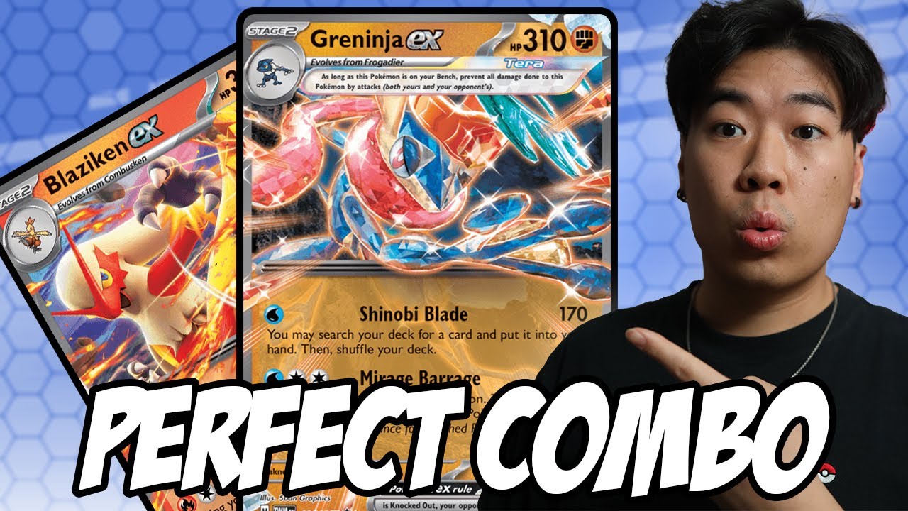 BLAZIKEN EX WORKS GREAT WITH GRENINJA EX | Pokémon TCG LIVE GAMEPLAY