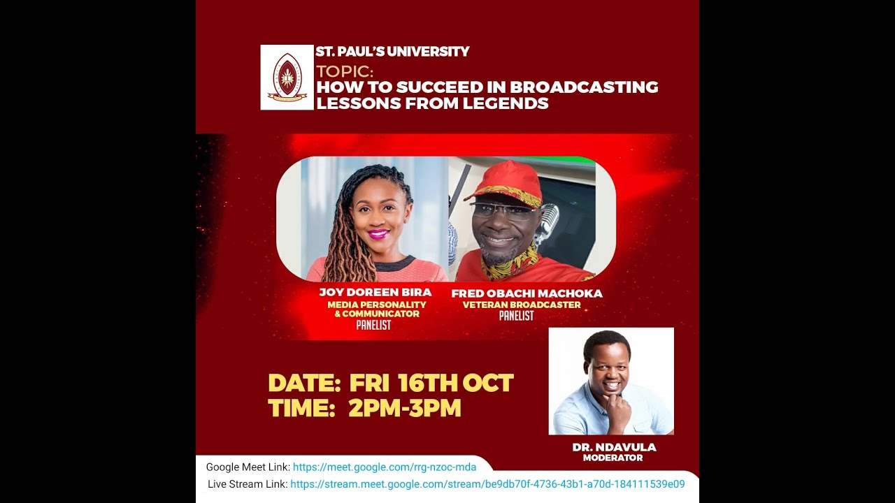 How to succeed in broadcasting: Fred Obachi Machoka & Joy Doreen Biira