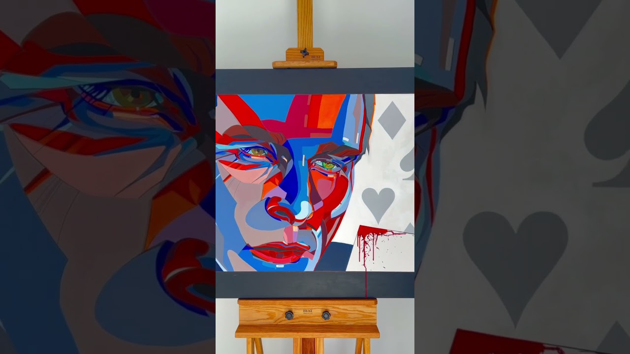 New art featuring Patrick Bateman (Christian Bale) #americanpsycho #art #artwork #painting #artist