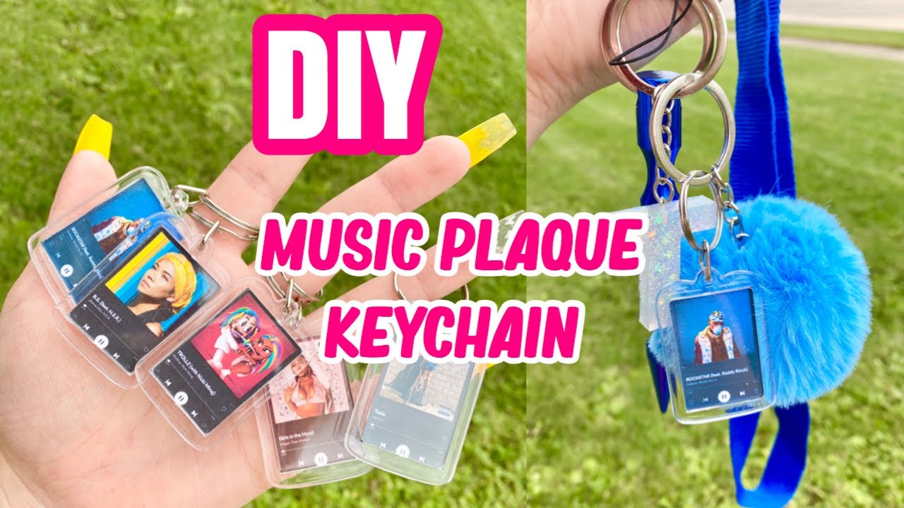DIY Music Plaque Keychain |** BEGINNER FRIENDLY** no vinyl required