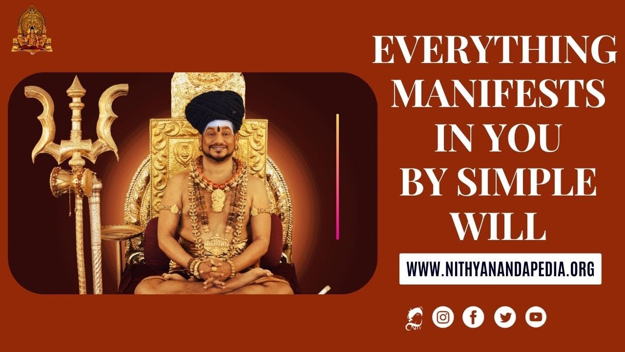 Everything Manifests Through Your Simple Will |  Nithyananda Satsang | 01 Feb 2022