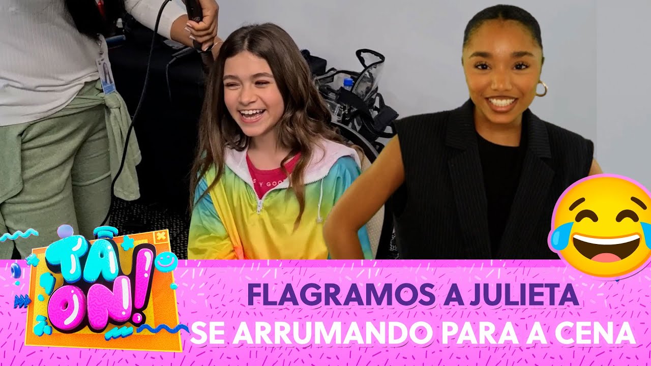 Bastidores da Julieta e sua dublê de 