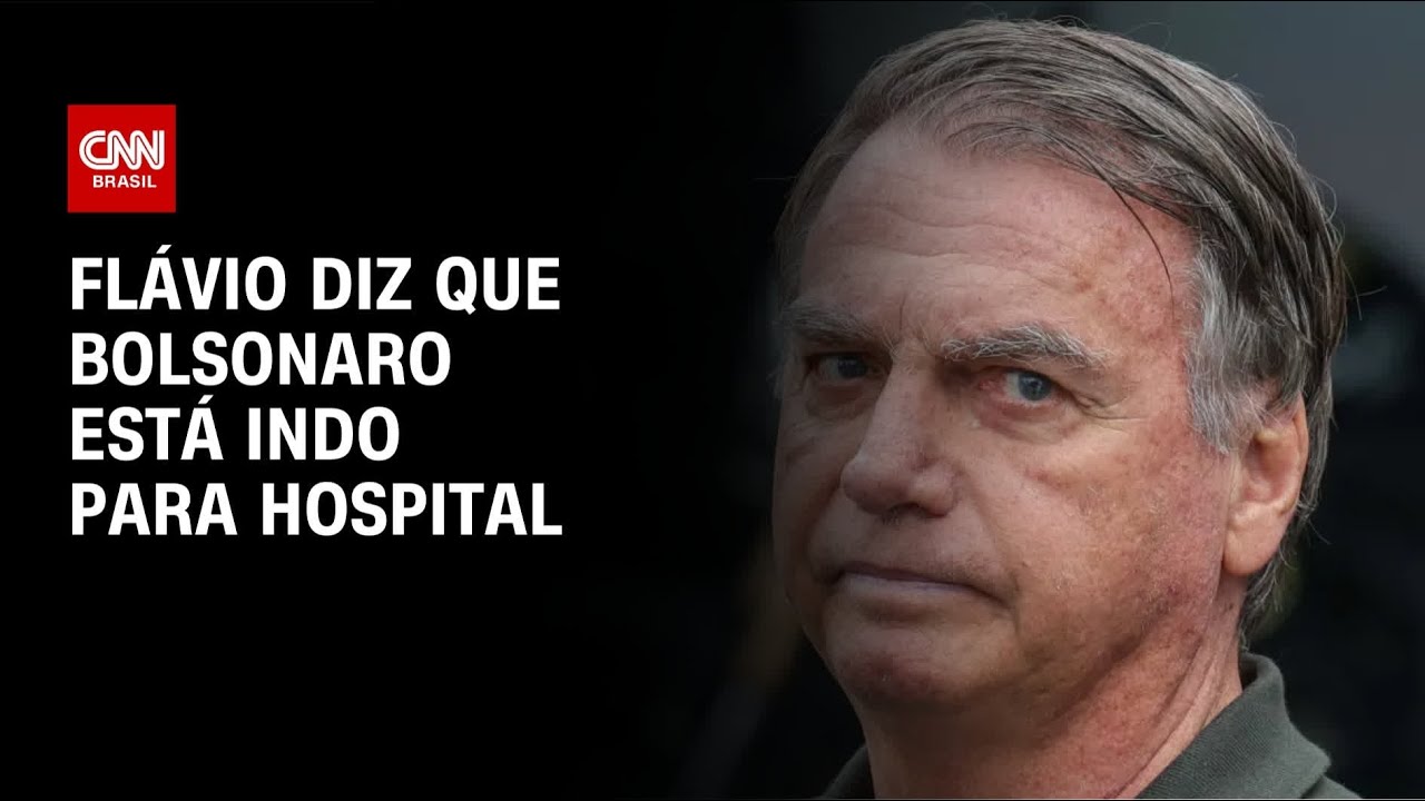 Flávio diz que Bolsonaro está indo para hospital após 