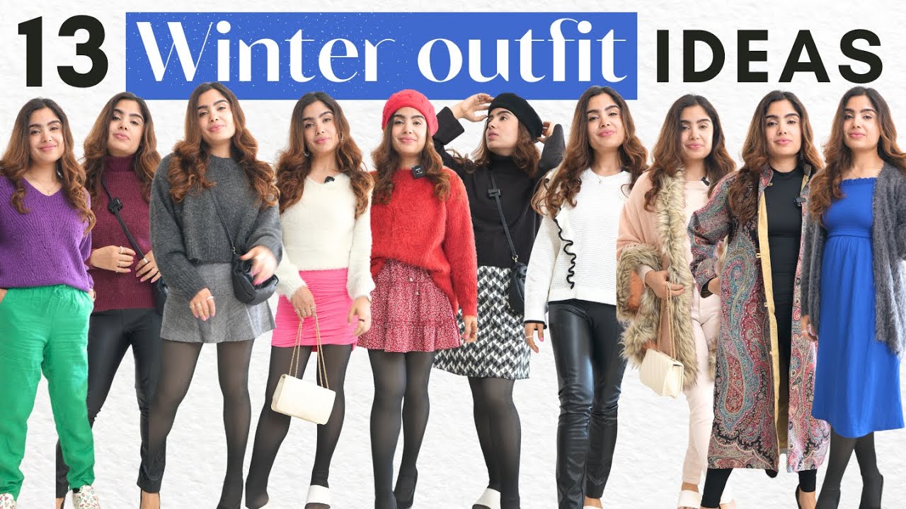 13 Trendy Winter Outfits in 2025 | Winter Lookbook Women India | Fuzzy Sweater &Kashmiri coat