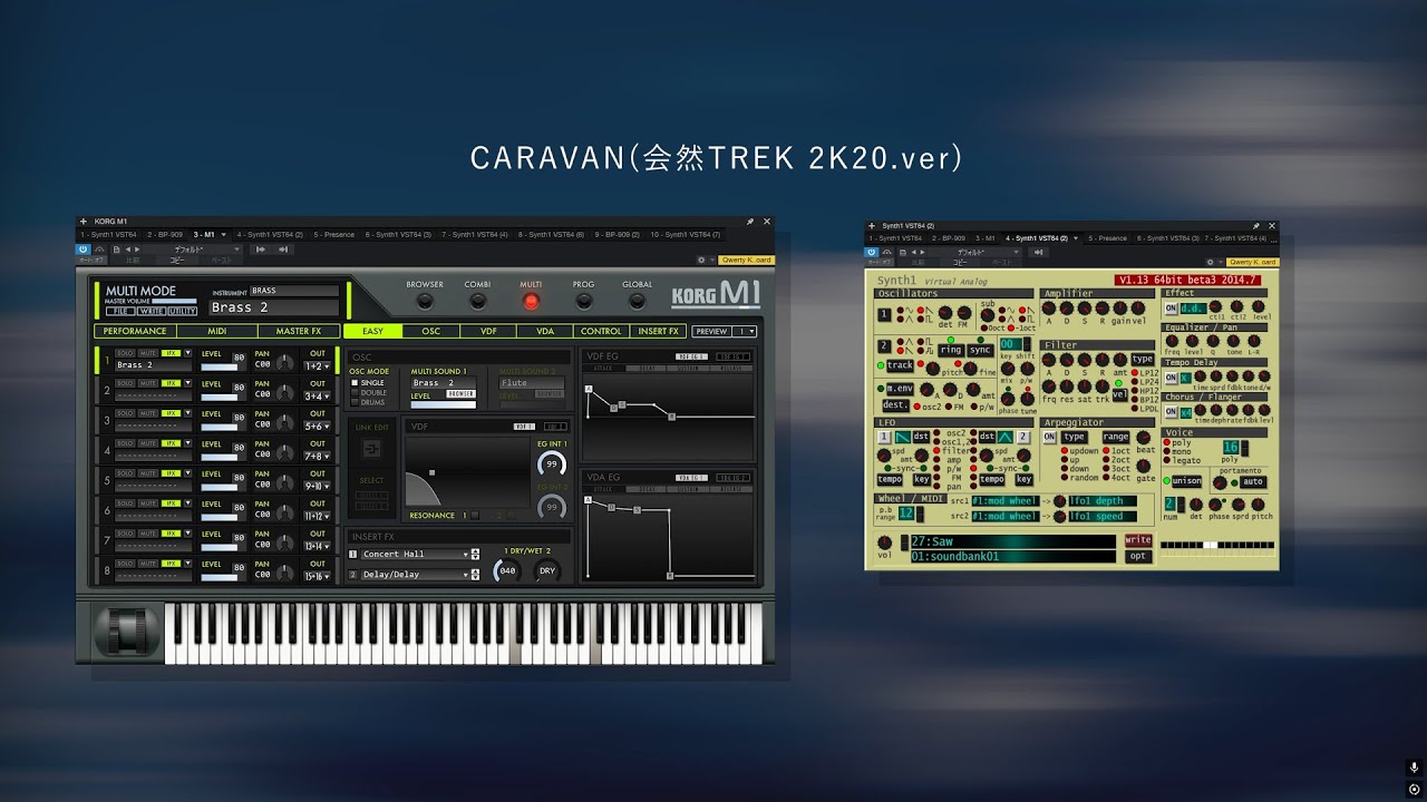 【音色再現】平沢進のライブアレンジ等で聴く音色を再現してみた。Synth1 64 VST