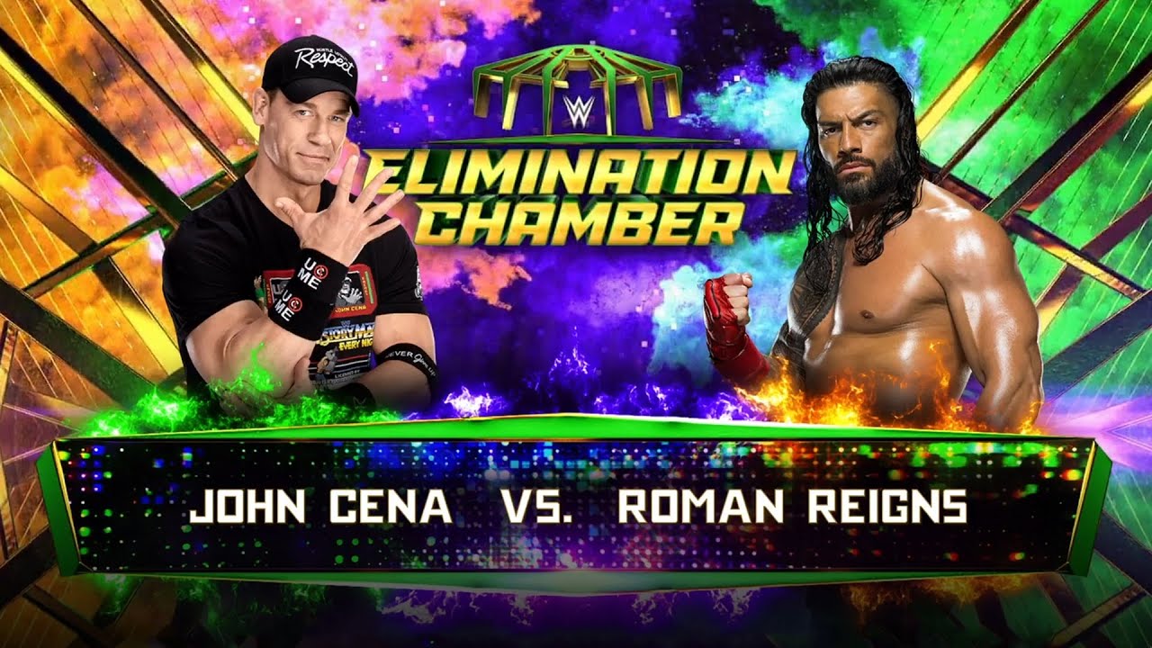 WWE 2K23 - John Cena vs Roman Reigns ELIMINATION CHAMBER 2023