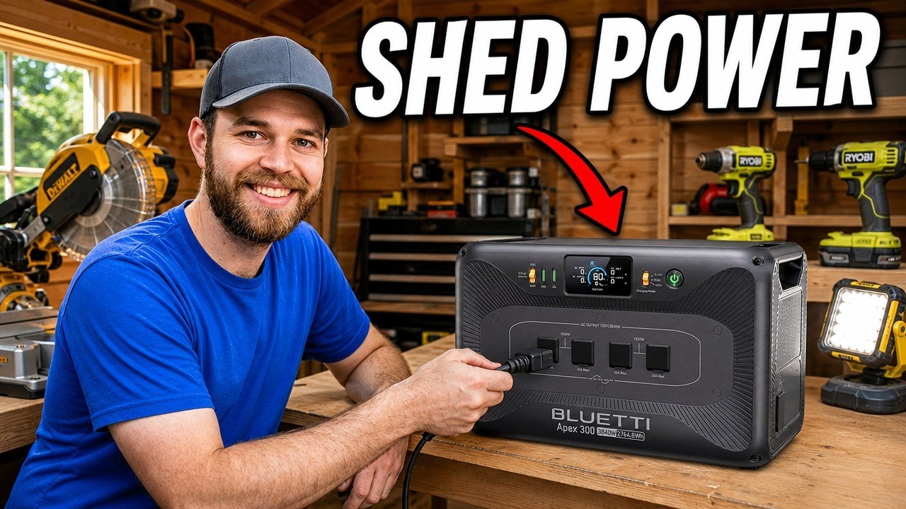 Solar Power Your Tool Shed The EASY WAY!
