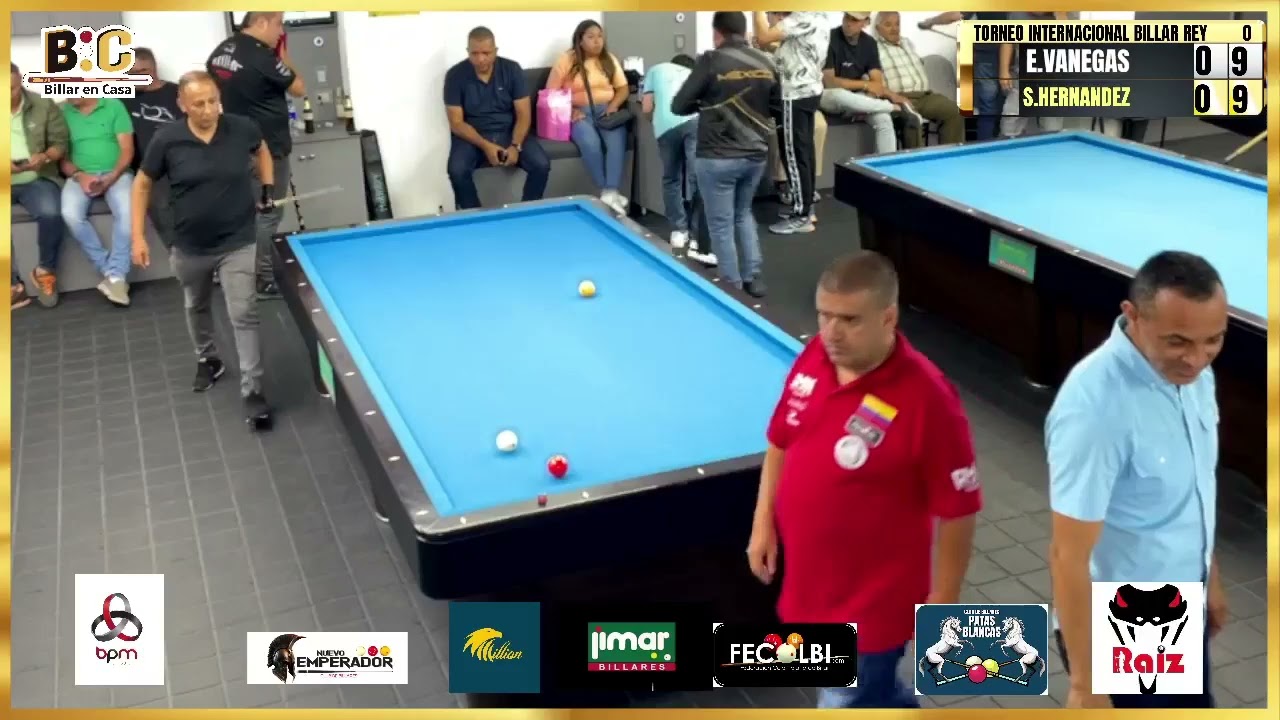 Eduardo Vanegas vs Sergio Hernandez | Billar En Casa HD