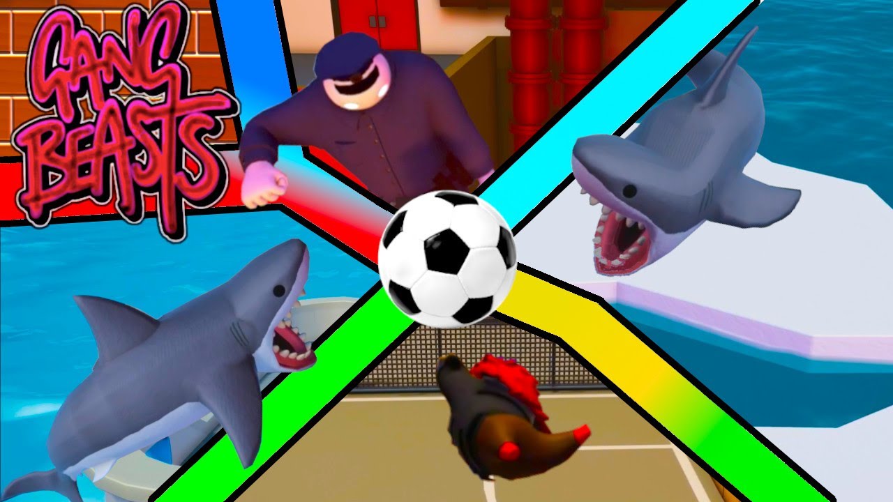 Gang Beast - First Time Trying Waves, Super Fair Soccer, and Getting Tim His First Win