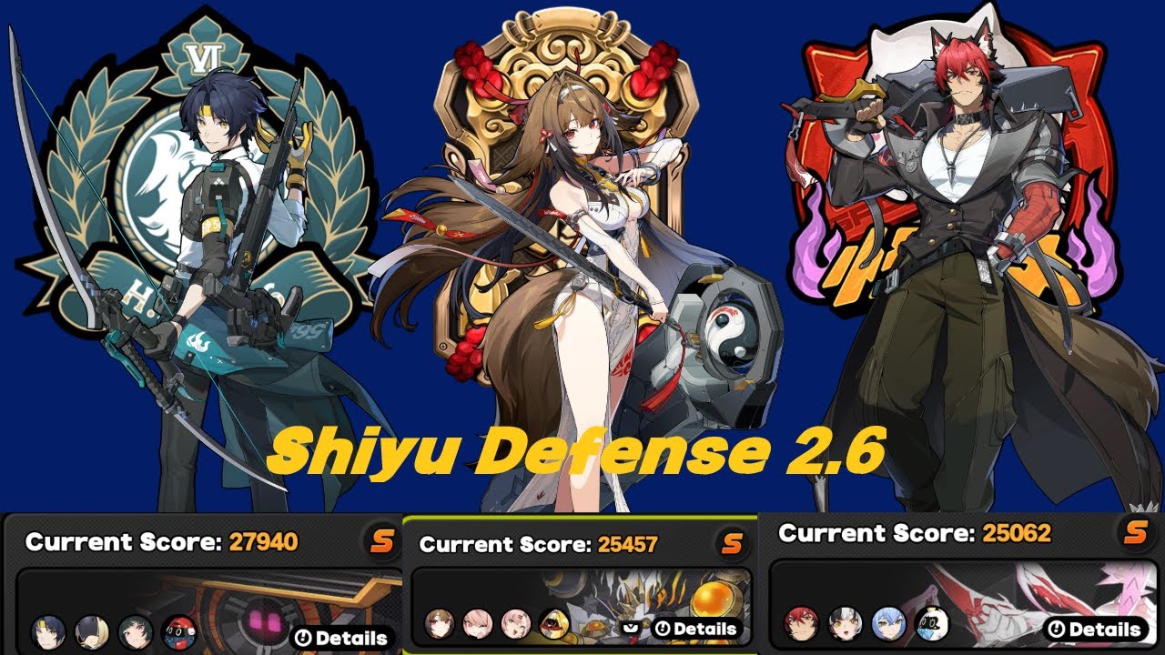 MY FIRST CLEAR! Shiyu Defense 2.6 S Rank Clear | P6 M0W1 Harumasa + M0W1 Ye Shunguang + M6W5 Manato