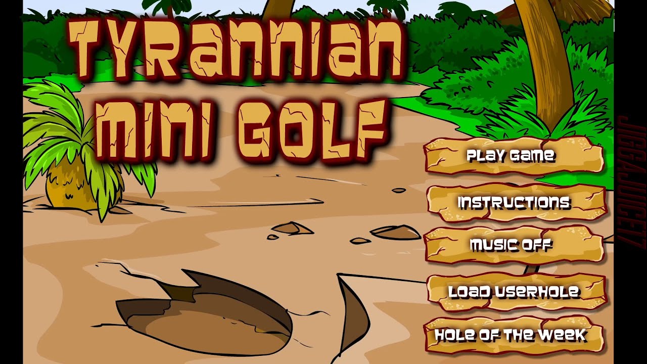 Tyrannian Mini Golf Flash Game by Neopets (No Commentary)